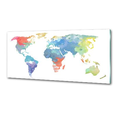 Dekoračný panel sklo Mapa sveta