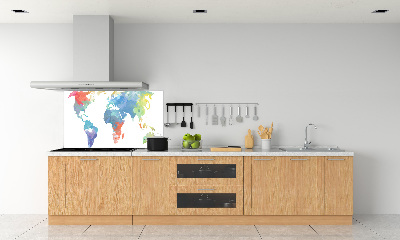 Dekoračný panel sklo Mapa sveta