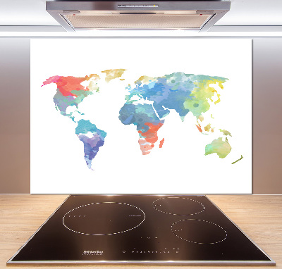 Dekoračný panel sklo Mapa sveta
