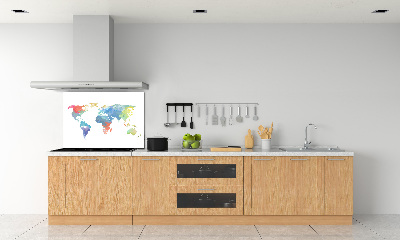 Dekoračný panel sklo Mapa sveta