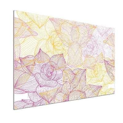 Panel do kuchyne Kvetinový vzor