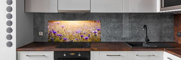 Dekoračný panel sklo Polní kvety