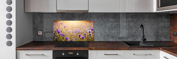 Dekoračný panel sklo Polní kvety