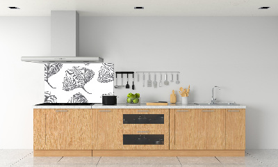 Sklenený panel do kuchynskej linky Ginko dvojlaločné