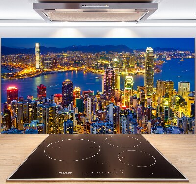 Panel do kuchyne Nočný Hongkong