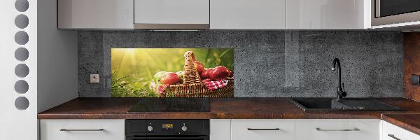 Panel do kuchyne Jablká v koši