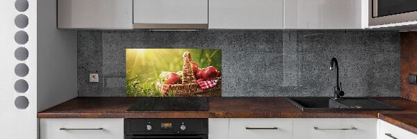 Panel do kuchyne Jablká v koši