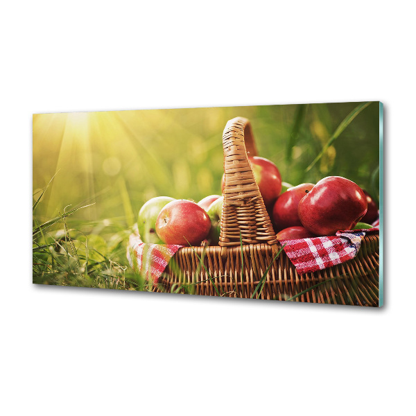 Panel do kuchyne Jablká v koši