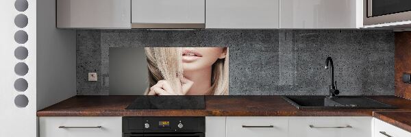 Panel do kuchyne Pekná blondínka