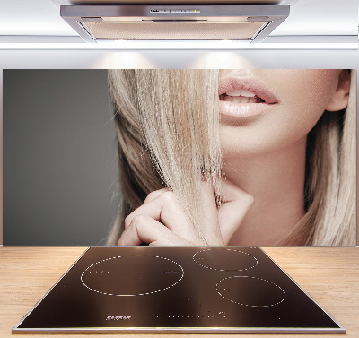 Panel do kuchyne Pekná blondínka