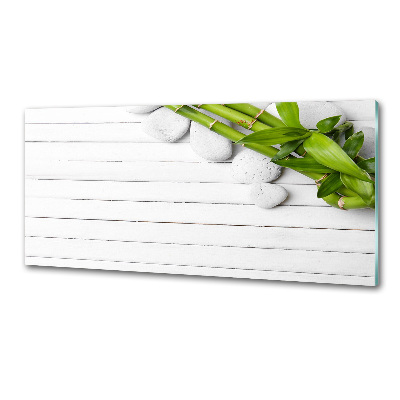 Sklenený panel do kuchyne Bambus