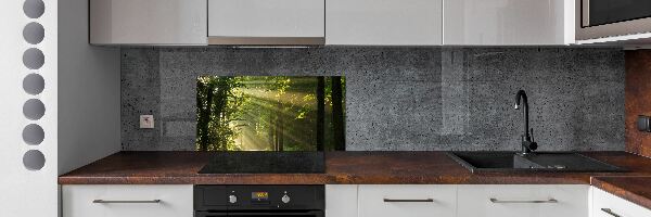 Dekoračný panel sklo Les slnko