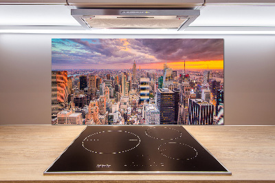 Sklenený panel do kuchynskej linky New York