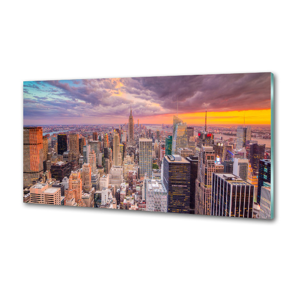 Sklenený panel do kuchynskej linky New York