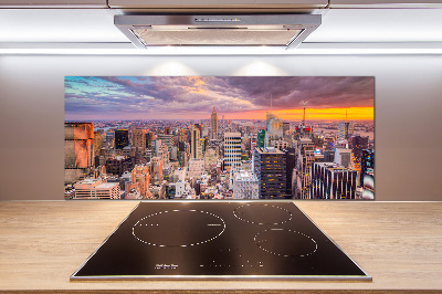 Sklenený panel do kuchynskej linky New York