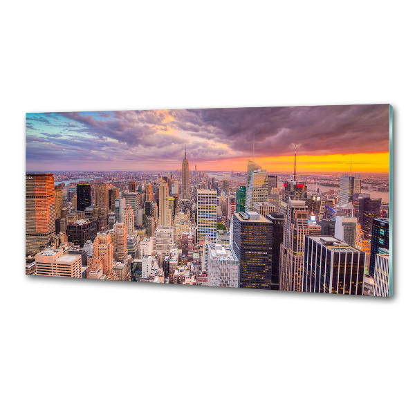 Sklenený panel do kuchynskej linky New York