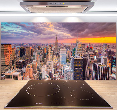 Sklenený panel do kuchynskej linky New York
