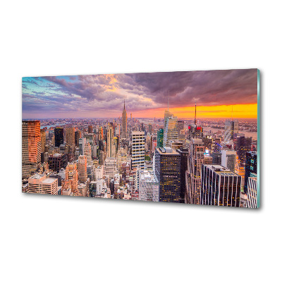 Sklenený panel do kuchynskej linky New York