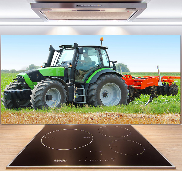 Panel do kuchyne Traktor na poli