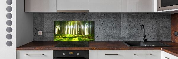 Dekoračný panel sklo Les slnko
