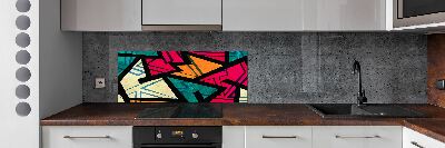 Panel do kuchyne Geometrické pozadie