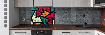 Panel do kuchyne Geometrické pozadie