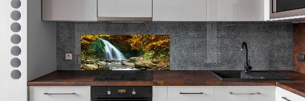 Panel do kuchyne Vodopád v lese