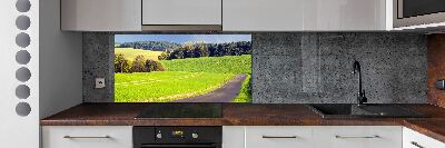 Dekoračný panel sklo Polní cesta