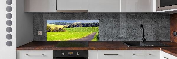 Dekoračný panel sklo Polní cesta