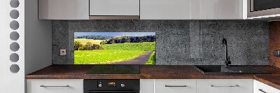 Dekoračný panel sklo Polní cesta