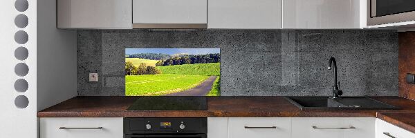 Dekoračný panel sklo Polní cesta