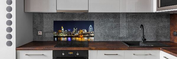 Panel do kuchyne Rieka Ohio noc