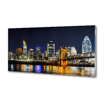Panel do kuchyne Rieka Ohio noc