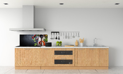 Sklenený panel do kuchynskej linky Ingrediencie