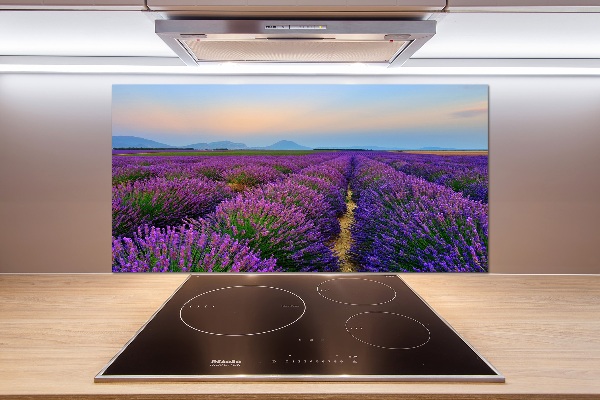 Dekoračný panel sklo Pole levanduľa