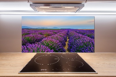 Dekoračný panel sklo Pole levanduľa