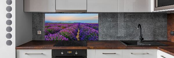 Dekoračný panel sklo Pole levanduľa