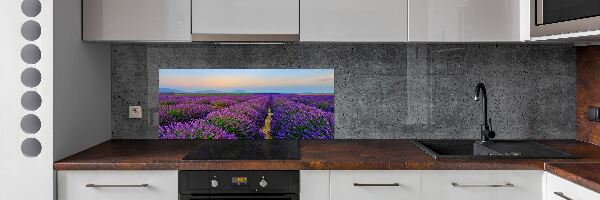 Dekoračný panel sklo Pole levanduľa