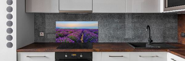 Dekoračný panel sklo Pole levanduľa