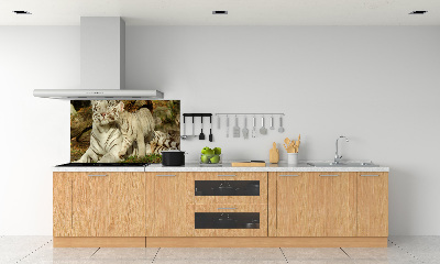 Sklenený panel do kuchyne Tigre