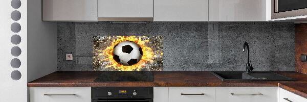 Panel do kuchyne Horiace futbalová lopta