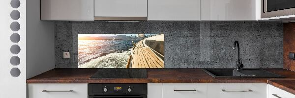 Panel do kuchyne Plachetnica na mori