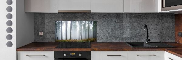 Dekoračný panel sklo Hmla v lese