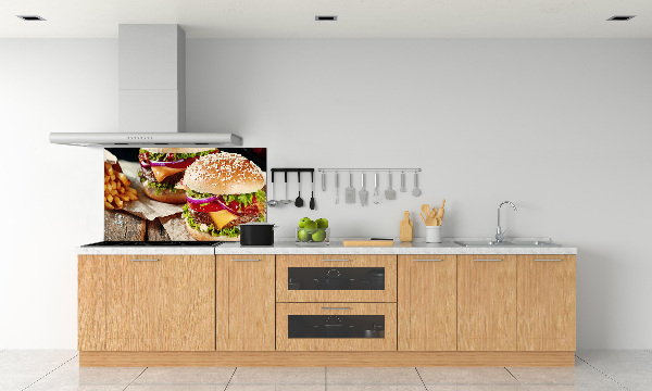 Dekoračný panel sklo Hamburgery