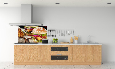 Dekoračný panel sklo Hamburgery
