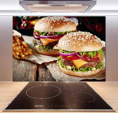 Dekoračný panel sklo Hamburgery