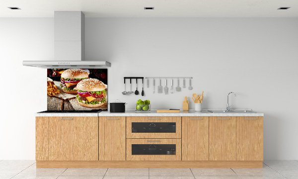 Dekoračný panel sklo Hamburgery