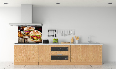 Dekoračný panel sklo Hamburgery