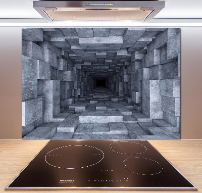 Sklenený panel do kuchyne Tunel