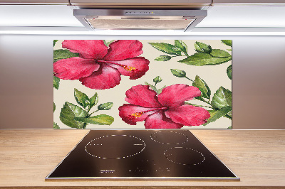 Panel do kuchyne Ružový hibiskus